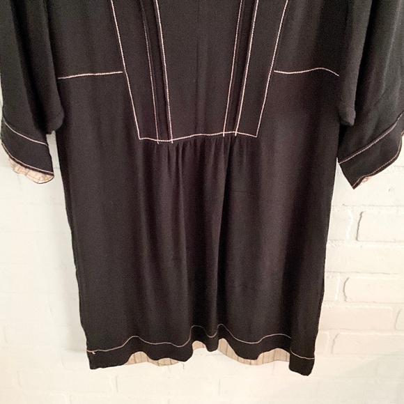 Anthropologie x Noa Noa Mini Dress Boho Relaxed fit Black Viscose Airy S - Picture 10 of 12